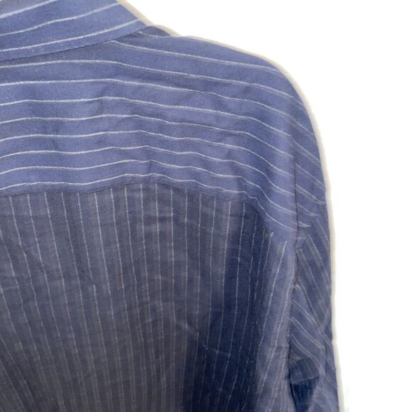 Untuckit Men’s Dress Shirt Size 3XL Black Striped Going Out Party - Picture 10 of 12